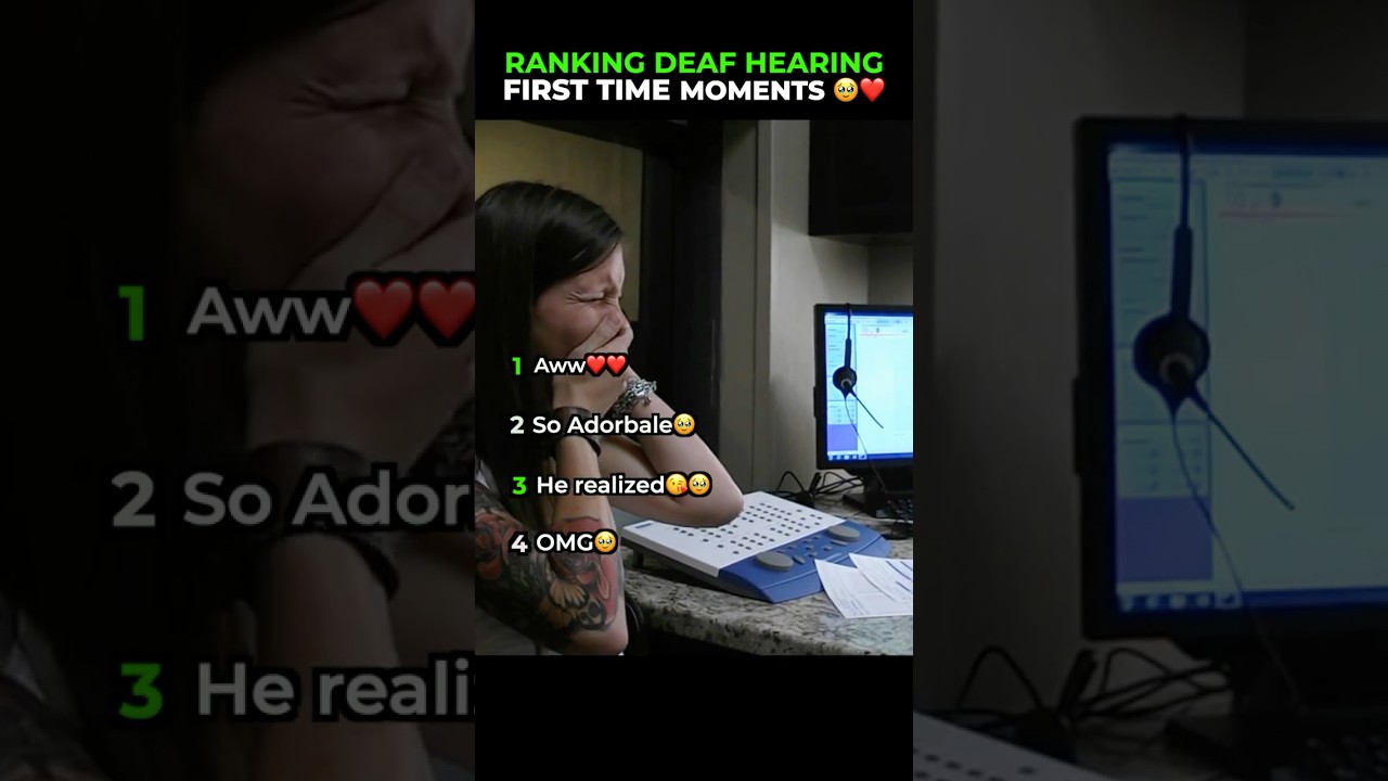 Ranking Deaf Hearing First Time Moments🥹😍 #shorts #deaf #emotional